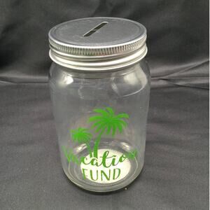 Mason Jar Bank for Vacation Fund